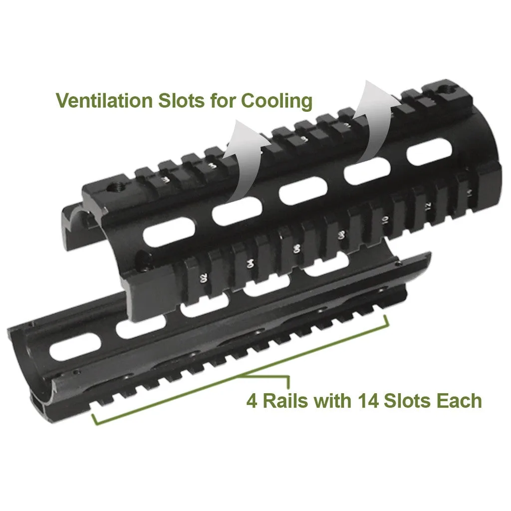 XTS-MT021 Two Piece Quad Rail - Image 2