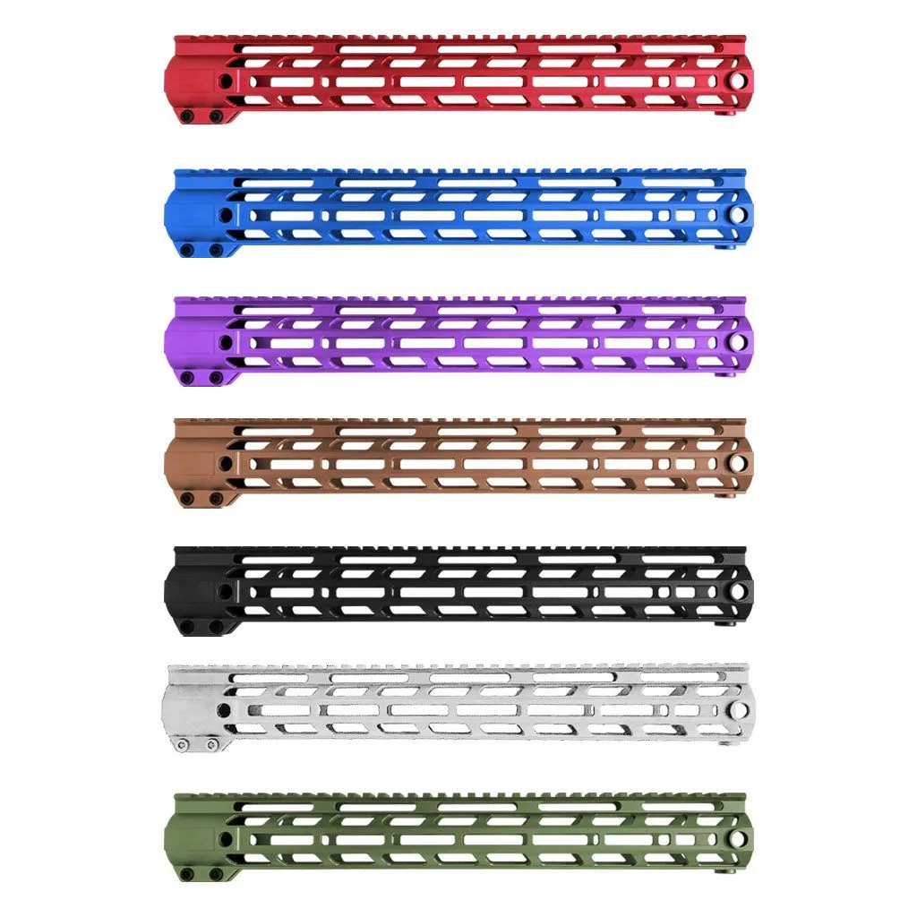 XTS-ADZ15 15" M-LOK RAIL - 7 ANODIZED COLORS