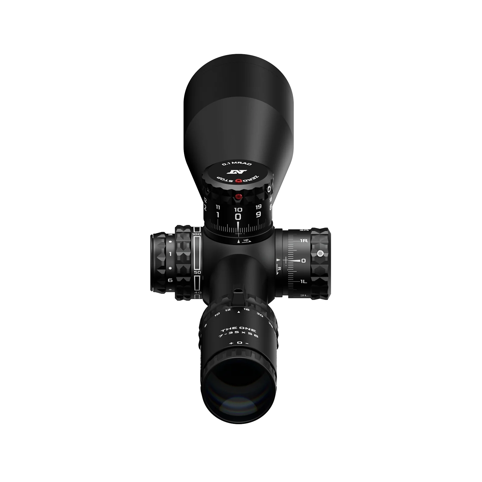 DNT TheOne 7-35x56 FFP Illuminated TOR MIL Rifle Scope, Zero Stop, 34mm Tube, Red Illumination, Precision Optic with Accessories - Image 3