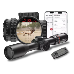 Burris Eliminator 6 4-20x52mm Laser Rangefinding Riflescope | Smart Ballistic Scope with X177 Reticle, Bluetooth Connectivity & Environmental Sensors