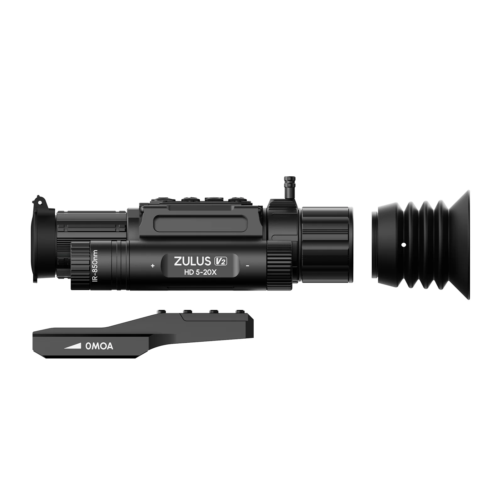 DNT Optics ZHD520-V2 ZULUS HD V2 5-20x Digital Day/Night Vision Scope with Sony STARVIS 2 Sensor, Micro-OLED Display, IR Illuminator, 32GB Memory - Image 3